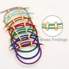 Ocesrio Multicolor Brass Bracelet Wrist Chain Thread String Adjustable Stainless Steel de joyería - Image 3