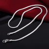 45-60cm Silver 1MM/2MM/3MM Snake Chain Necklace For Men Women Jewelry for pendant - Image 3