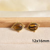 Maillard Series Stainless Steel Earring Tiger Eye Stone No Fade Earrings Sun Oval Butterfly Fan-Shaped Jewelry - Image 15