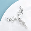 Lucky Deer Brooches For Women Unisex 2-color Rhinestone Beautiful Christmas Animal Party Office Brooch Pins Gifts - Image 5