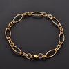 Geometric Stainless Steel Figaro Bracelet Link Oval Hand Chain for Women Men Rhombus Wristband Bangle Anklets Metal Jewelry Gift - Image 2