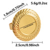 1/5pcs Gold Plated Cabochon Ring Round Oval Blank Tray Base Stainless Steel Rings For Women Men Handmade Enamel Accessories - Image 14