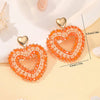 Big Water Drop Shape Drop Earrings For Women Colorful Beads Handmade Threading Crystal Long Earrings Jewelry Gift - Image 5