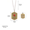 Movie Child's Play Heart Of Damballa Necklace Vintage Distressed Ruby Engraved Amulet Pendant Necklace Film Peripherals Charm - Image 7