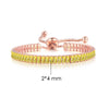 Simple Tennis Bracelet For Women Rectangle Zircon Silver Color Adjustable Bracelets On Hand Friend Gift Jewelry - Image 28