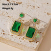 Green Color Hanging Earrings for Women Crystal Wedding Jewelry Imitation Pearl Drop Earrings Boucle Oreille - Image 23