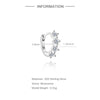 1PC Sparkling Piercing Stud Earrings Silver Shining Circle Earring For Women Ear Bone Earring Jewel - Image 32