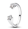 Silver Rings Daisy Pentagram Zircon Black White Ring For Mother Silver Wedding Ring Jewelry Trinkets - Image 10