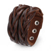 Leather Cuff Bracelet Punk Braided Bracelets Rock Leather Wristbands Mens Leather Bracelet Bangle Adjustable Wrap Bracelet Men - Image 22