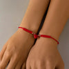Magnetic Heart Couple Bracelets Set of 2 Braided Rope - Image 33