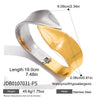 Unique Stainless Steel Metal Wide Cuff Open Bracelet Bangle Gold Pvd Plated Essential - Image 20