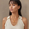 Gold Plated Stainless Steel Heart Pendant Bead Chain Necklace for Women, Love Symbol Dainty Jewelry Gift - Image 2
