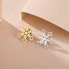 Stainless Steel Multi-Style Snowflake Lapel Pin Set Winter Themed Brooches Versatile Christmas Accessory Gift for Women - Image 4