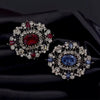 Vintage Baroque Geometric Crystal Zircon Brooches For Women Rhinestone Pins Party Office Accessory Practical Jewelry Gift - Image 4