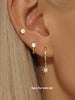 Star Flower and Bow Hoop Earring Set with Crystal Accents in Gold-Tone or Silver-Tone - Image 27
