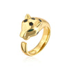 Full CZ Inlaid Animal Ring Opening Personality Unisex Ring Party Jewelry Gift - Image 11