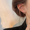 6pcs/set Gold Color Geometric Pendant Hoop Earrings for Women Crystal Star Heart Bow Drop Earring Cartilage Piercing Jewelry - Image 6