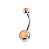 1PC Titanium Crystal Gem Curved Barbell Rings Belly Button Navel Rings Piercings Nombril Ombligo Piercing Charming Jewelry - Image 9