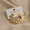 Creative heavy metal leaf starfish stainless steel earrings, and rusty earrings for women, party jewelry - Image 8