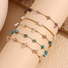 Crushed Stone Handmade Foot Chains Gold Plated Jewelry 316L Stainless Steel Bracelet for Women - Image 4