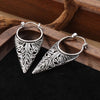 Vintage Hollow Earrings Ancient Geometric Drop Earrings For Women Earing Jewelry Leaf Pattern Earings - Image 1