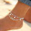 Summer Beach Foot Chain Jewelry For Women Gold Silver Color Shiny Rhinestones Ankle Bracelets Anklet - Image 8