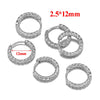 6pcs Stainless Steel Round Embossing Ear Rings Pvd Gold Plated Korean Earrings Hoops Earring for Women Female Girls Metal - Image 7