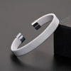 Silver Big Bangles Bracelet Cute Charms for Women Lady Jewelry Adjustment Cuff Wedding - Image 25