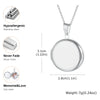 Silver Color Stainless Steel Women Locket Pendant, Openable Heart Pendant Necklaces, Life Tree Floral Collar - Image 13