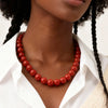Colorful Acrylic Bead Choker Necklace with Large Round Beads - Image 6