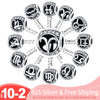 For Pan Bracelet Silver Twelve Constellation Beads plata de ley charms Woman Jewelry Gift - Image 1