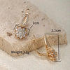 Gold Plated Zircon Hoop Earrings for Women Jewelry XP - Image 34