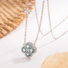 Silver Lucky Four-leaf Clover Pendant Necklace For Women Choker Chain Wedding Party mother's day Jewelry Gift - Image 7