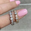 Round Cubic Zircon Promise Rings for Women Novel Accessories Wedding Rings Silver Color/Gold Color Jewelry - Image 1