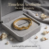 Gold Color Snap-on Bangle, Stainless Steel Waves Bracelet for Women, Jewelry Gift 60mm - Image 3
