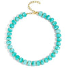 Colorful Resin Bead Necklace with Chunky Cylindrical Beads - Image 2