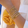 Star-Detail Chain Bracelet with Gold-Tone Finish - Image 18