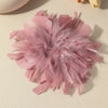 20CM Exaggerated Feather Flower Large Brooch for Women Lady Personality Lapel Pins Party Wedding Clothing Jewelry - Image 4