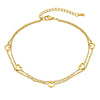 Adjustable Satellite Beaded Anklet Bracelets for Women,Stainless Steel Summer Beach Foot Chain Stainless Steel - Image 18