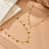 316L Stainless Steel Zircon Love Star Flower Tree of Life Eye Necklace Girl Neck Chain Jewelry Gift - Image 4