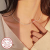 2pcs Set Silver Charms Bracelets Necklaces Jewelry Set for Women Lady Jewelry Wedding Party Gifts - Image 4