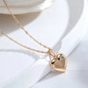Love Heart Pendant And Necklace For Women Rose Gold Color With Zircon Modern Party Wedding Jewelry Gifts - Image 6