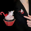 Christmas Brooch Apple Snowflake Bow Cane Candy Ice Cream Gift Pine Cone Pin Men and Women Accessories - Image 5