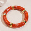 Multi-style Leopard Print Bamboo Tube Acrylic Stretchy Bracelets for Women Men Retro Resin Beaded Bangles Stack Jewelry Gift K1 - Image 29