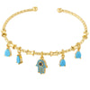 Candy Color Charm Bracelet with Adjustable Open Bangle - Image 16
