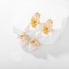 Exaggerated Irregular Alloy Leaves Drop Earrings Baroque Imitation Treasure Earring For Women Jewelry Accessories - Image 5