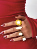Shell Stainless Steel Gold Plated Adjustable Opening Rings for Women Engagement Party Gift Temperament Jewelry - Image 4