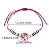6pcs/Set Cartoon Capybara Zinc Alloy Soft Clay Handmade Adjustable Rope Bracelet For Girls - Image 6