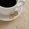 Star and Moon Double Layer Open Ring in Stainless Steel - Image 6
