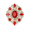 Sparkling Geometric Crystal Full Rhinestone Brooches For Women Unisex Vintage Zircon Pin Jewelry Gift Party Office - Image 9